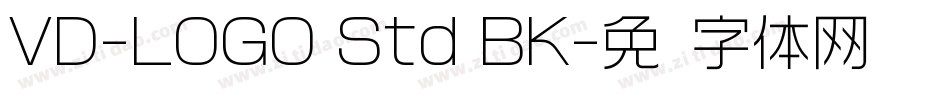 VD-LOGO Std BK字体转换